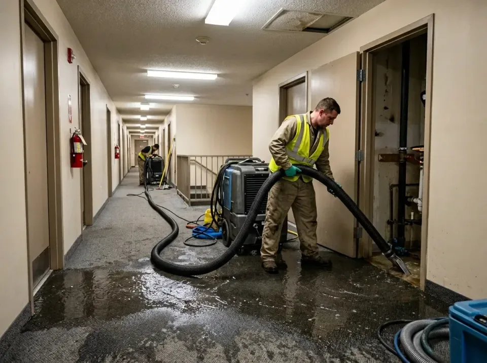 multi-unit-apartment-hallway-f-005 — frequently asked questions, Emergency Burst Pipe Water Extraction & Removal in Johnsonb…